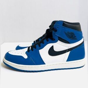 Nike Air Jordan 1 Retro High OG Game Royal 2018 Sneakers 555088-403 Size 10.5